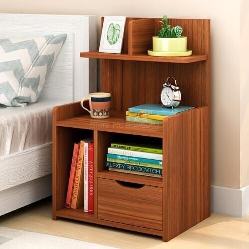 Simple bedside table shelf bedside storage small cabinet simple bedroom bedside storage cabinet multifunctional