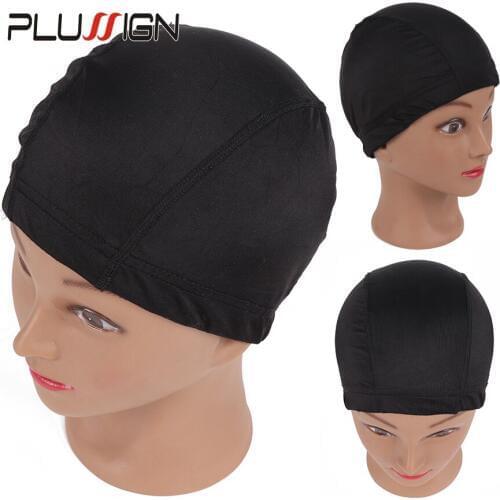 Plussign Best Mesh Dome Wig Caps For Making Wigs 6 Pcs/Lot Glueless Snood Hair Weaving Nets Wig Liner Net Cap For Women Girls