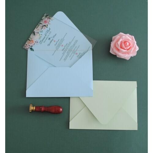 New Arrival white flower wedding menu acrylic card,party birthday transparent acrylic invitations Plexiglass