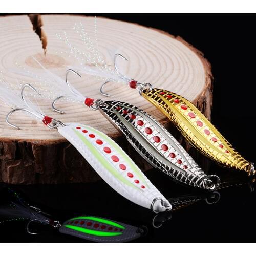 WALK FISH Metal VIB 7g/10g/15g/20g Luminous Leech fidget Spinners Spoon Angling Hard Baits Night FishingTackle Fishing Lures