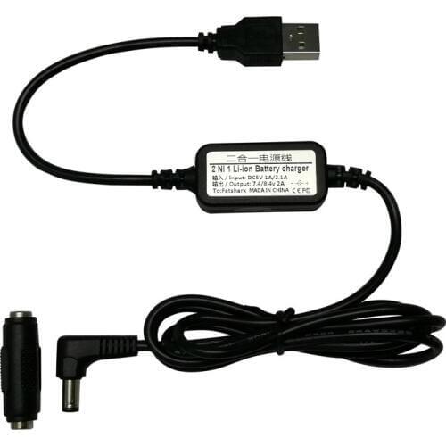 2 In 1 Lipo Battery Power Supply Charging Cable Wire Charger for Fatshark FPV Goggles RC Lipo Battery Models Toys