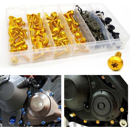 177pcs Motorcycle Full Fairing Bolt Kit for DUCATI monster 600 696 796 821 900 1100 multistrada 950 1200 panigale 959 scrambler