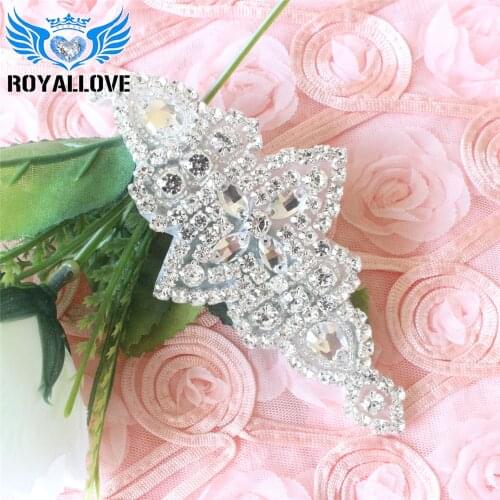30pieces) Crystal Rhinestone Applique Trims Iron on Wedding Bridal Dress Belt Headpiece Rhinestones Bridal Lace Garter Patch
