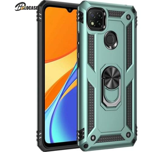 Armor Ring Stand Funda Cover for Xiaomi Redmi 9C NFC 9 9A Note9 Note 9S Pro 9Pro Redmi9c Redmi9 Case TPU Bumper Shockproof Shell