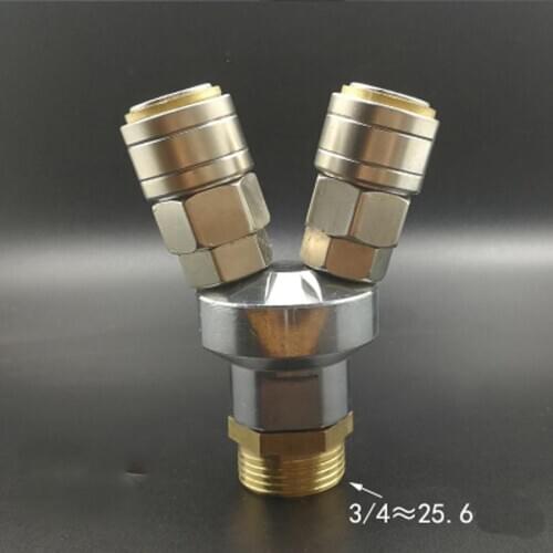 3 Ways 3/4" BSP Male C Type Air Hose Quick Coupler Socket Connector High Quality Self-locking