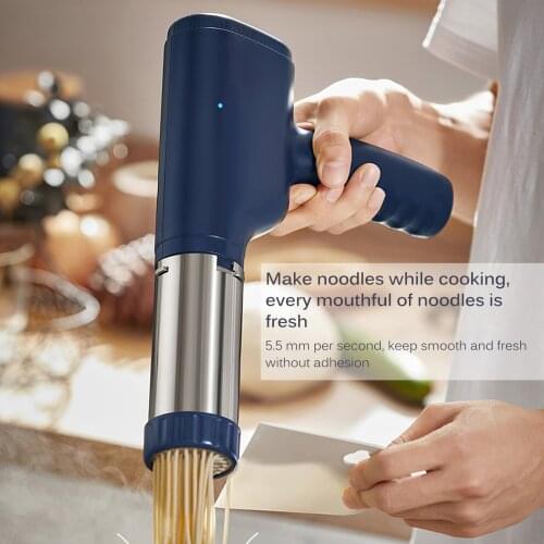 Household Automatic Pasta Machine Noodle Press Machine Electric Pasta Maker Rechargeable Pasta Making Gun With 7 Pressing Moulds