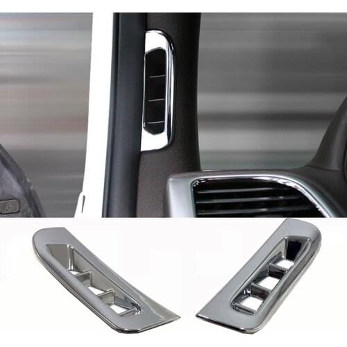 For Jeep Grand Cherokee 2011-2018 Car Inner Front A Pillar Air Vent Outlet Frame Cover Trim Sticker Interior Accessory