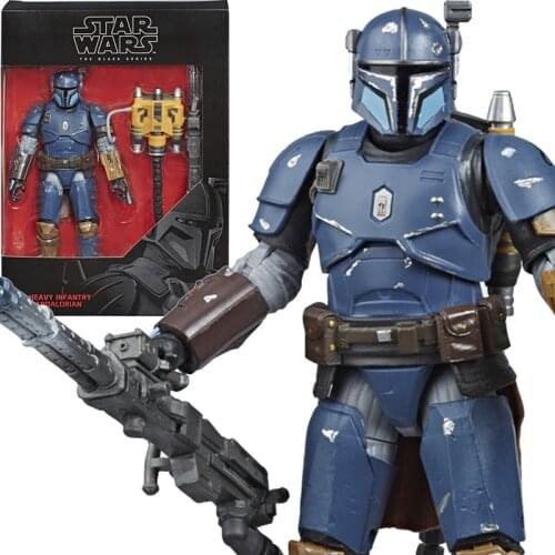 6 inch Hasbro Star Wars The Mandalorian Heavy infantry pvc Action Figure Collection toys for christmas gift with box