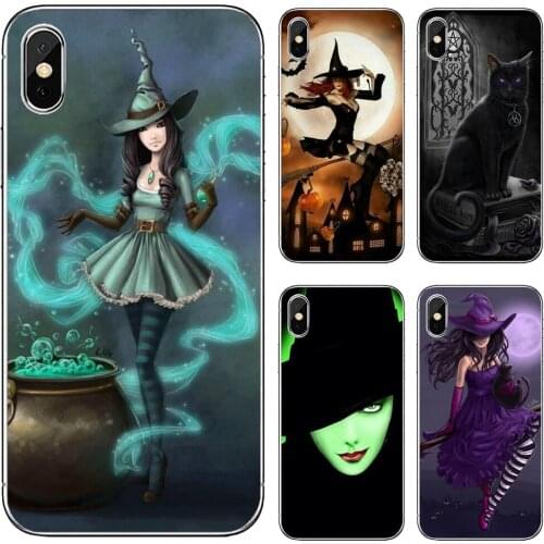 Halloween-Moon-Witch-Horror-Skin Silicone Phone Cover For Samsung Galaxy Note 3 4 5 8 9 S3 S4 S5 Mini S6 S7 Edge S8 S9 S10 Plus