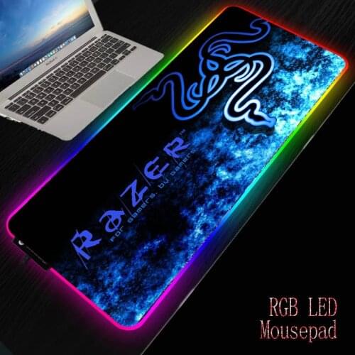 Razer Gaming Accessories Computer Large 900x400MM RGB Mousepad Gamer Rubber Carpet with LED Backlit Play for CS GO LOL Desk Mat