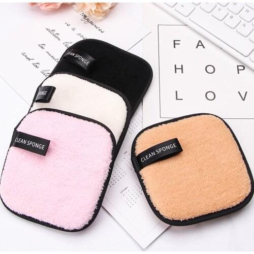 Reusable Cleansing Puff Square Soft Hygienic Remover Cotton Washable Cosmetic Pads Skin Care Sponge Make Up Tools 1 PC