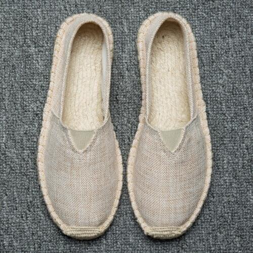 2018 New Hemp Shoes Handmade Fashion Straw Shoes Linen Sweat-absorbent Breathable Pedal Lazy Mary Shoes