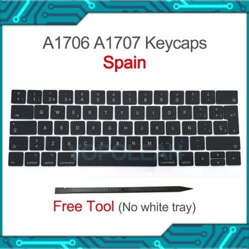 New Spain Spanish SP Keyboard keys Key cap keycaps For Macbook Pro Retina 13" A1706 15" A1707 2016 2017