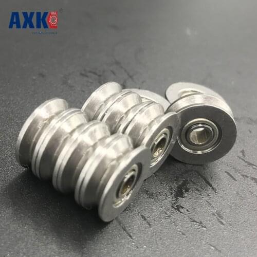 2021 Free Shipping 10pcs V623zz 623vv V Groove Deep Ball Bearing 3x12x4mm Traces Walking Guide Rail Bearings (carbon Steel)