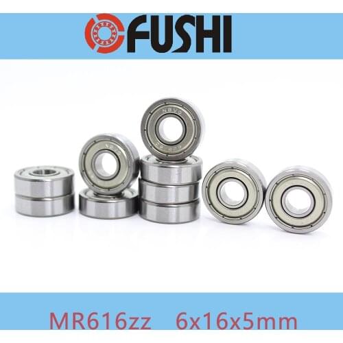 MR616ZZ Ball Bearing 6*16*5 mm 10PCS ABEC-1 B6-63Z R-1660HH Deep Groove Bearings MR616 Z B6-63 MR1660ZZ R-1660ZZ 696AZZ 625/6Z