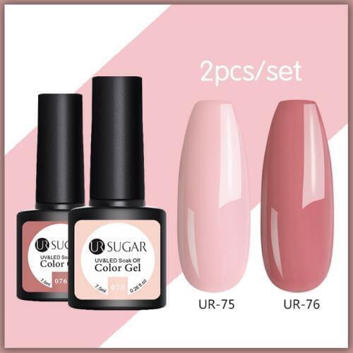 UR SUGAR 7.5ml UV Gel Varnish Nail Polish Set For Nails Art Semi Permanent Painting UV Led Gel Polish Nail varnish