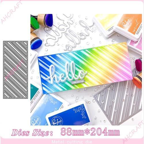1# Diagonal cutout frame Metal Cutting Dies for diy Scrapbooking Photo Album Decorative Embossing PaperCard Crafts Die 2020