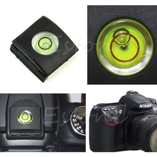 1Pc Flash Hot Shoe Cover Cap Bubble Spirit Level For Canon Nikon Olympus Camera