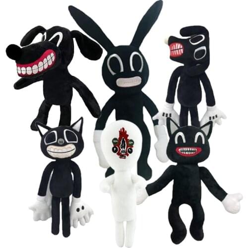 2Pcs/lot 30-40CM Anime Siren Head Plush Dolls Animal Dog Cat Peluches Toys Soft Sirenhead Stuffed Doll for Kids Birthday Gifts