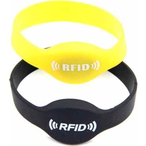 20pcs RFID Wrist Bracelet Keyfob Tags waterproof Em4100/TK4100 chips 125k Access Control RFID Key Token multi Color option