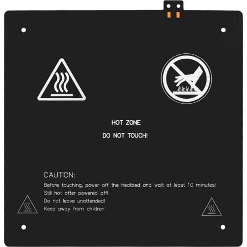 240*250*3.0mm 3D Printer Accessories black MK3 hotbed Aluminum heated bed for 3d printer Homers Odyssues parts Support 24V 105W