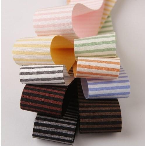 5 yards/lot Colorful Stripe Ribbon for Diy Hairwear Bows Gifts Flowers Packaging Ribbons Bag Clothing Accessories