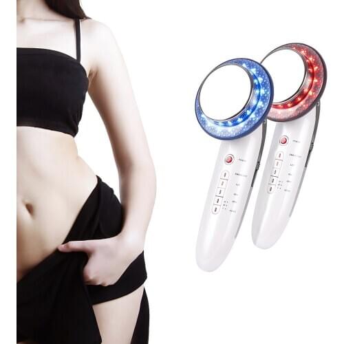 6 In 1 EMS Ultrasonic Body Slimming Massager Fat Burner Infrared Ultrasonic Therapy Facial Machine Weight Loss Anti Cellulite