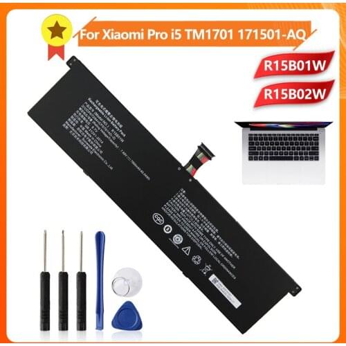 Xiao mi R15B01W R15B02W Phone Battery For Pro i5 TM1701 171501-AQ 15.6 inch Series 7900mAh + Tool