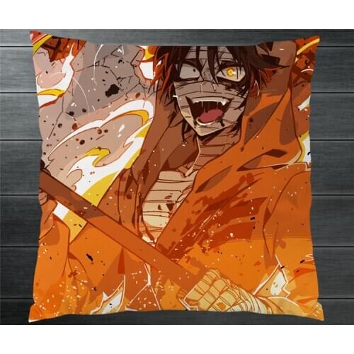 Anime Angels of Death Ray Zack Isaac Foster Fan Art Two Side 40*40 Pillowcase Pillow Case Cover Cosplay Gift BED/SOFA/CAR Decor