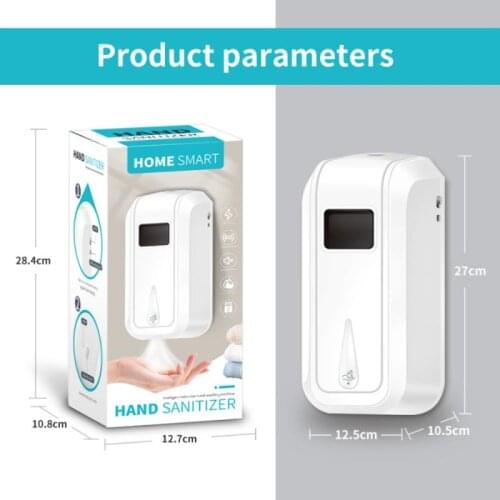 1pcs 1100ml Automatic Liquid Soap Dispenser Touchless Sensor Smart Foam Machine Infrared Sensor Soap Dispenser Hand Sanitizer