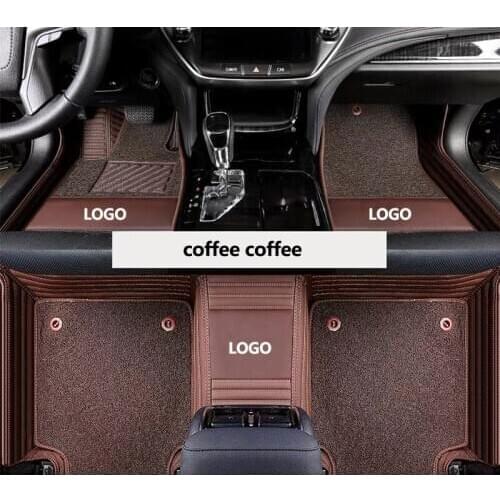 Kalaisike Custom LOGO car floor mats for Ford Kuga focus explorer mondeo fiesta ecosport Everest s-max Mustang edge Tourneo