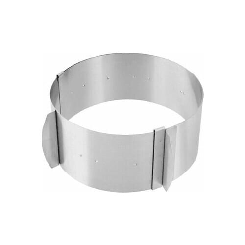 Big Baking Cake Mould Mold Dish Tools Bakeware Adjustable Retractable Stainless Steel Circle Mousse Ring Dishes bakery products