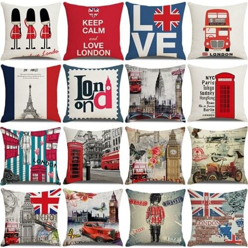 Cross-border pillow Nordic British wind ins linen pillowcase sofa by pillow square cushion manufacturer wholesale tower