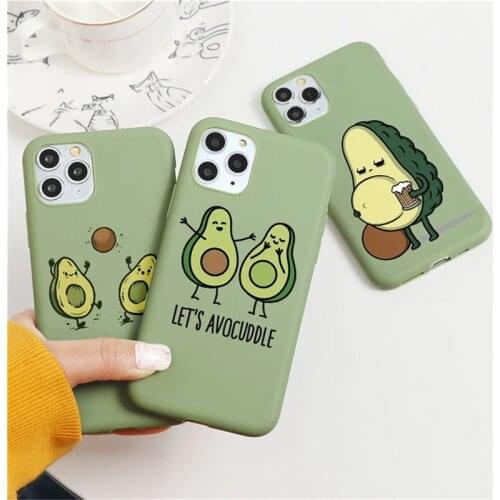 Moskado Avocado Yoga Funny Pattern Case For iPhone 12 11 Pro XS Max XR X SE 2020 7 8 Plus Cover Coque For iPhone XR TPU Silicone