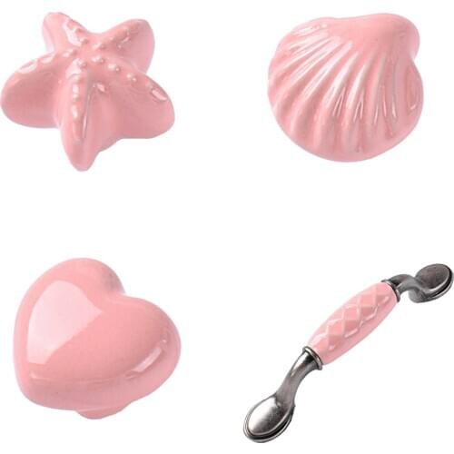 Lychee Pastoral Style Decorative Cabinet Pulls Kitchen Knob Pull Handles Home Room Drawers Furniture Hardware Accessories