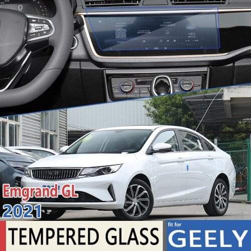 For Geely Emgrand S GL Maple 60S 2021 Car Navigation GPS Anti-Fingerprint Film Full Screen Protector Tempered Glass Accessories