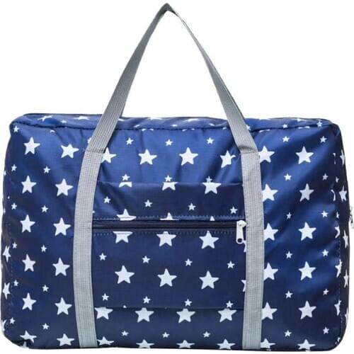 Travel Duffel Bag, Carry on Luggage Bag, Lightweight Travel Luggage Bag for Sports, Gym, Vacation Storage Tote (Blue)