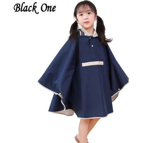 Children Girls Raincoat Kids Cute Waterproof Japan Child Rain coat Cover Poncho Hooded Impermeable Rainwear