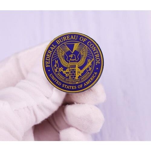 Federalll Bureau of Control Enamel Pin Control Game Logo Badge Fashion Jewelry Decor