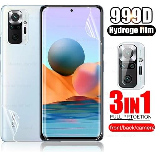 Redmy Note10 Pro Hydrogel Film Front+Back Screen Protector Not Tempered Glass for Xiaomi Redmi Note 10 Pro 10Pro Camera Len Film