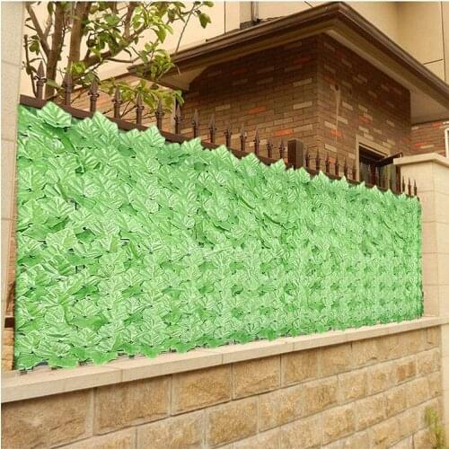Simulation Leaf Fence Net Artificial Ivy Screening Rolls Green Leaf Privacy Fence Garden Decoration Dutiful