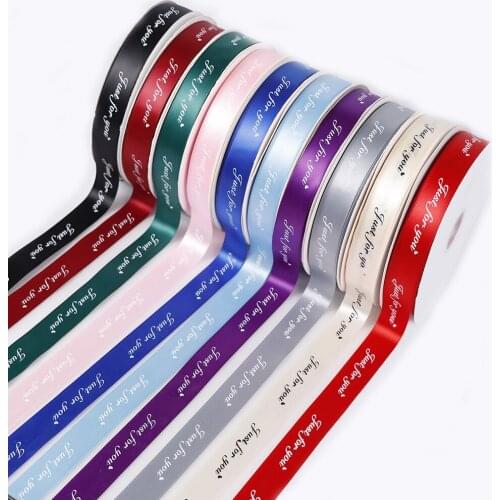 10 Yard 10mm Just for you Printed Polyester Ribbon Tapes Gift Packaging Belt for Wedding Party DIY Sewing&Wrapping Accessories