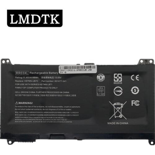 LMDTK New RR03XL Laptop Battery For HP ProBook 430 440 450 455 470 G4 Series HSTNN-LB7I PB6W UB7C Q01C Q02C