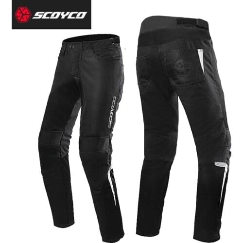 Men Summer SCOYCO Motorcycle riding pants anti-fall locomotive leisure knight mesh breathable motorbike racing pants trousers CE