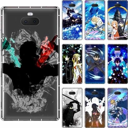 Anime Sword Art Online soft TPU Case For Sony Xperia X XA XA1 XA2 XA3 XZ XZ1 XZ2 XZ3 XZ4 L1 L2 L3 Plus Compeact