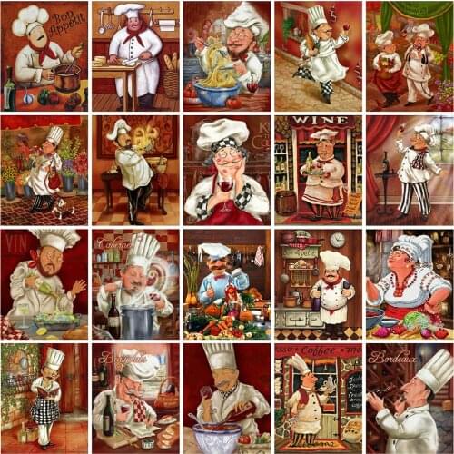 CraftArtGo 5D DIY Diamond Embroidery cook Full Square Round Rhinestone Mosaic Painting Cross Stitch Flowers Diamond Kit