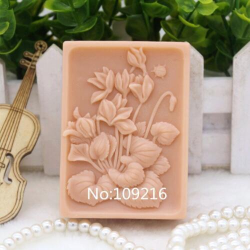 New Product!!1pcs A Cluster of Flower (zx144) Silicone Handmade Soap Mold Crafts DIY Mould