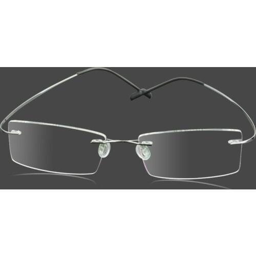 Viodream 9 Colors Men/Women Business pure Titanium glasses frame rimless optical myopia frames prescription glass free shipping