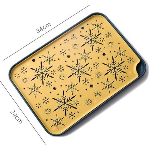 Drain Tray Rectangular Double Layer Plastic Portable Drainer Sink Tray for Kitchen