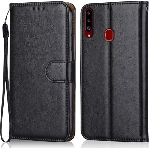 Folio Luxury Leather Case for On Samsung Galaxy A20s A207 A207F SM-A207F SM-A207 6.5''Wallet Stand Flip Case Phone Bag